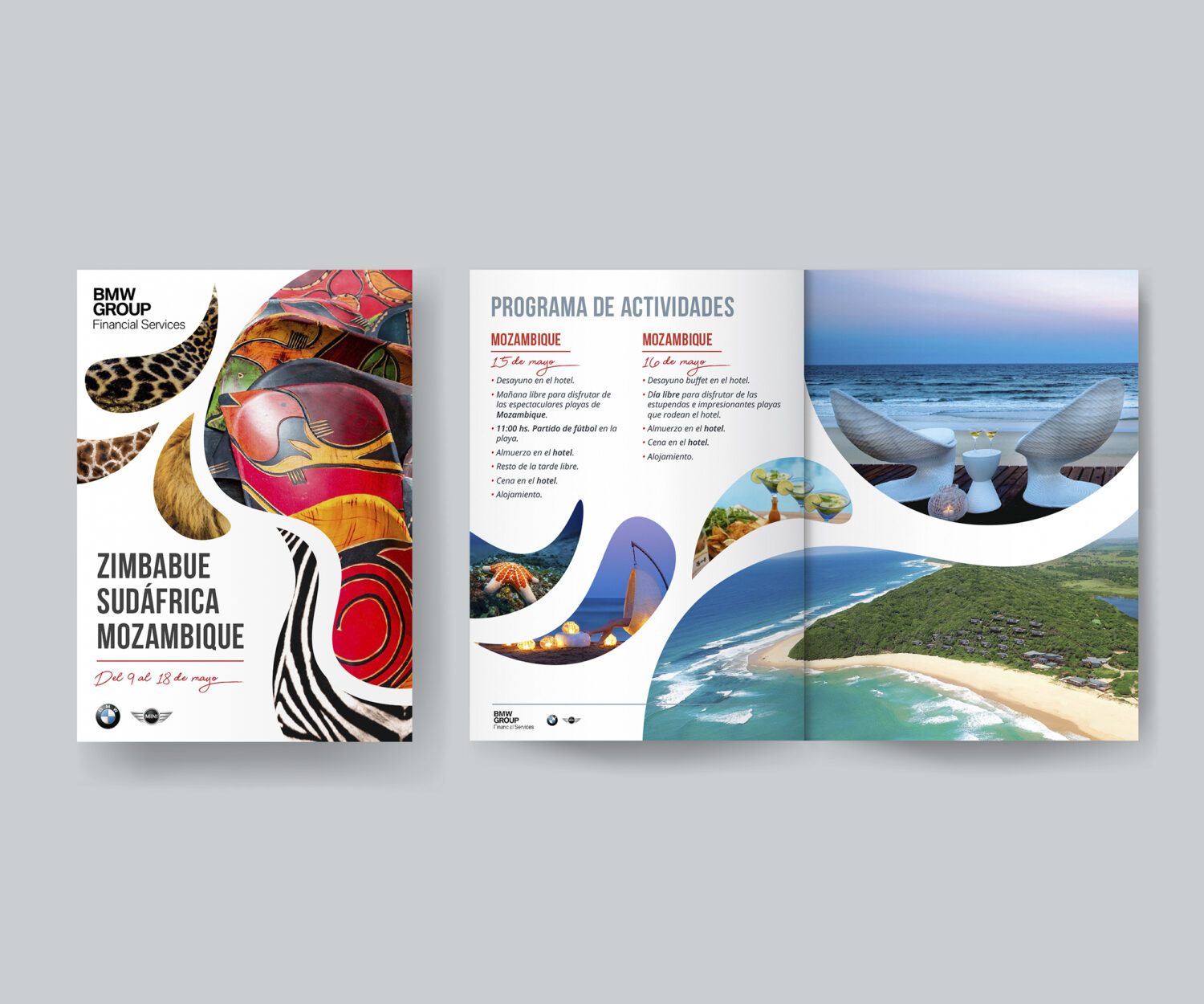 Blank book or magazine template mockup vector